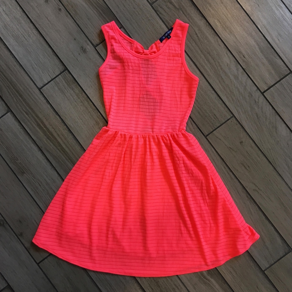 Hot Pink Sundress With Back Bows